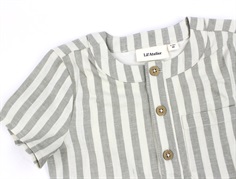 Lil Atelier turtledove stribet loose body skjorte